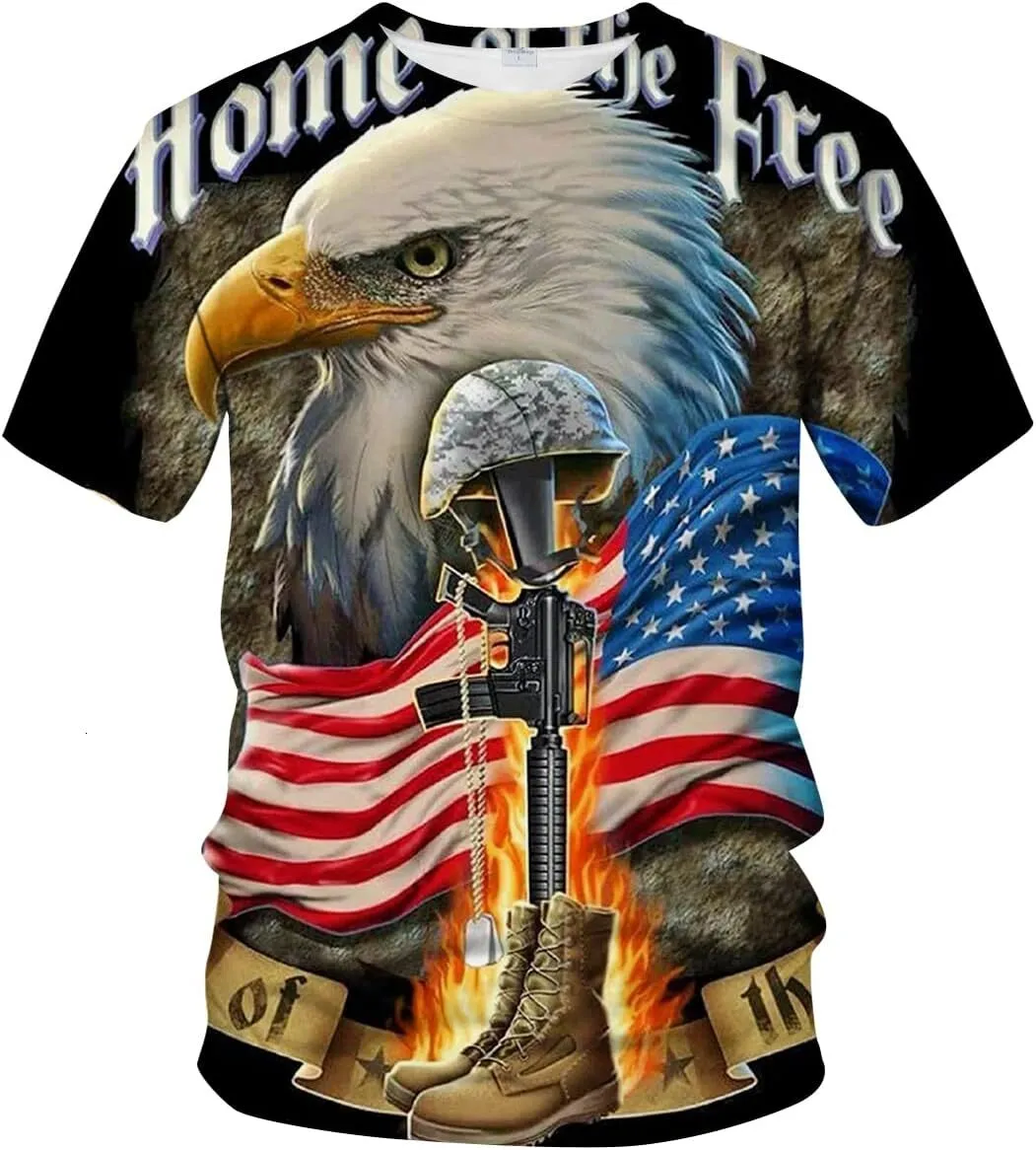 Camiseta De Águila Calva Para Hombres: Camiseta Gráfica De Manga Corta De  Verano, Tops Casuales, Tema Animal, Diseño Realista De 10,34 € | DHgate, image size:1051x1166