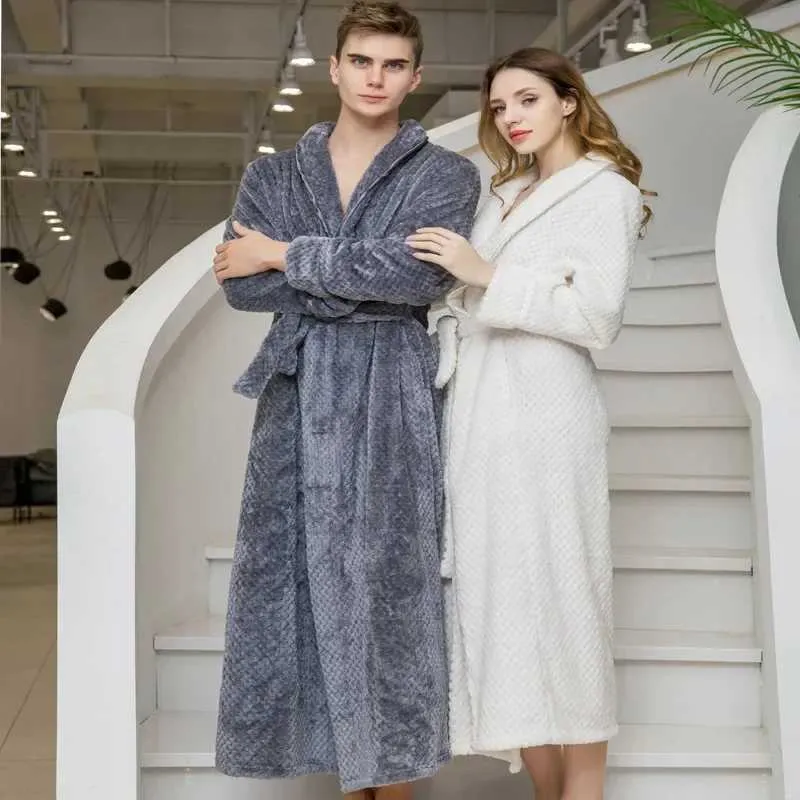 Premium Flannel Robe Pajamas: Warm, Soft, and Luxurious for Couples ...