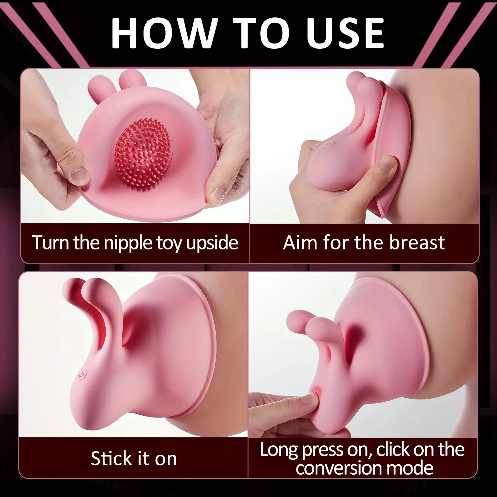 2 Rabbit Nipples Stimulating Womens Chest 10 Mode... From 20,25  | DHgate