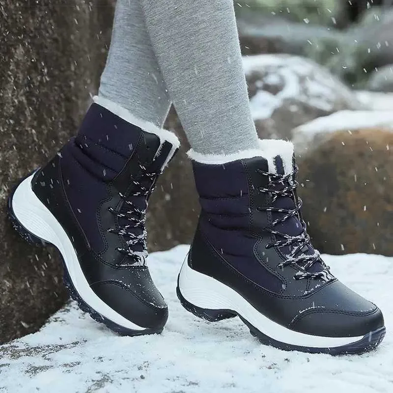 Ankle Rubber Boots: Womens Winter Ankle Boots With Thick, Anti