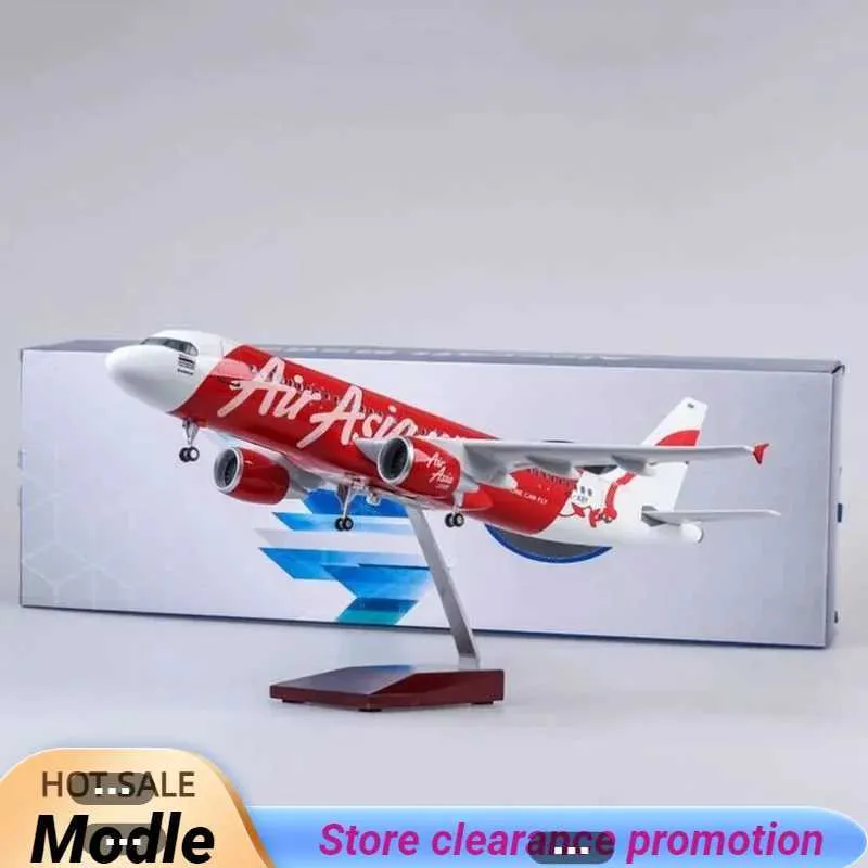 Aircraft Modle 1/80 Scale 47cm Airplane A320 Neo Air Asia Airline