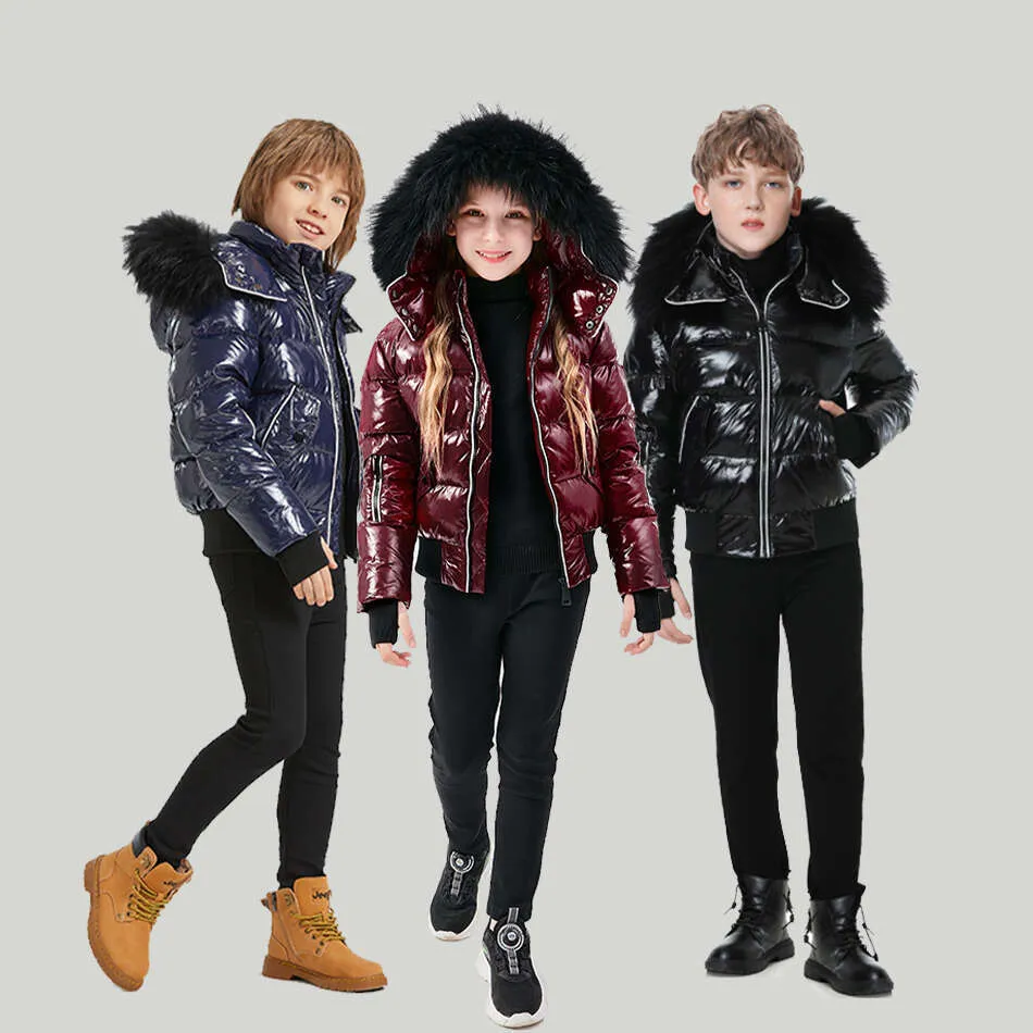 Warm Childrens Winter Coat: Fashionable Padded Jacket With Piping