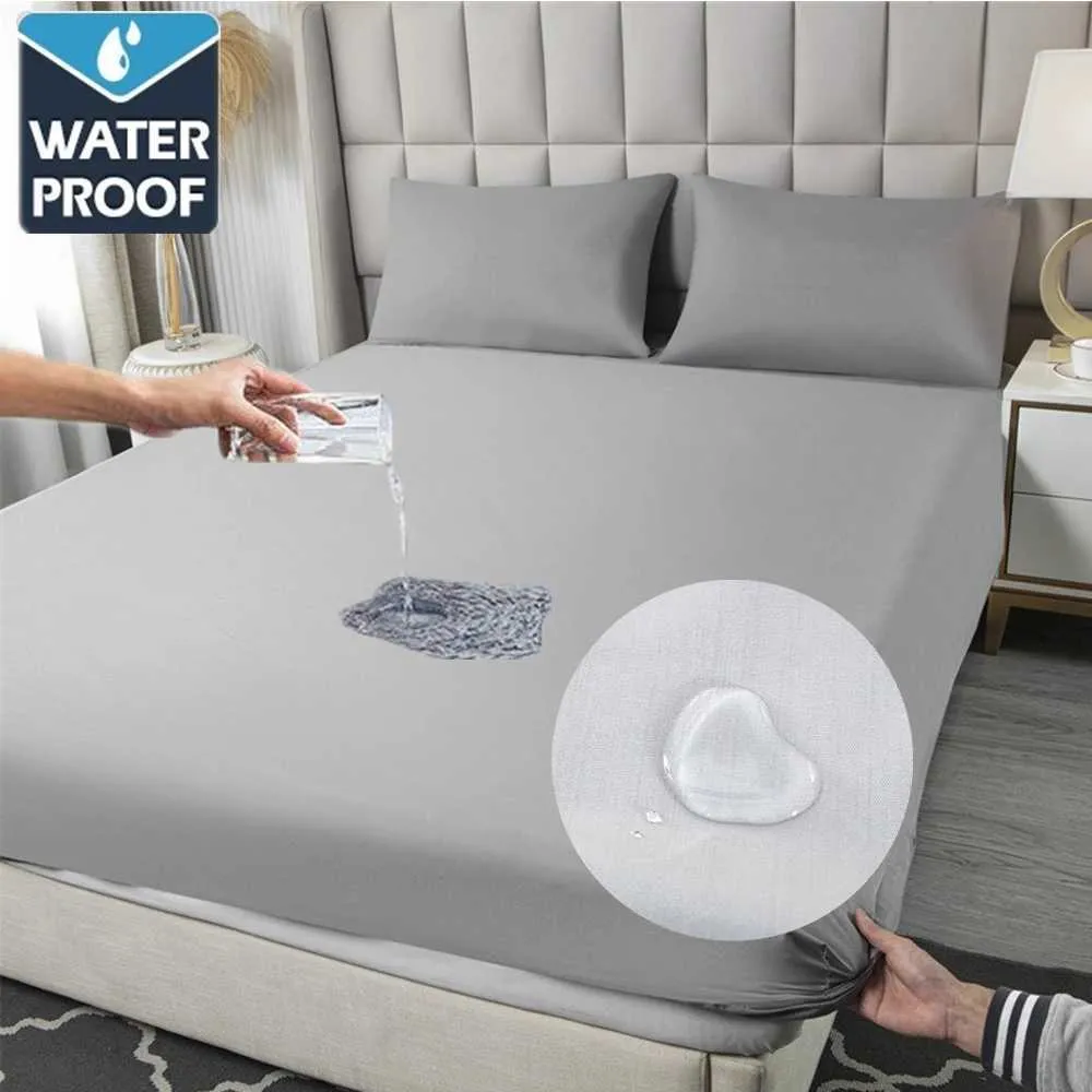 Weatherproof Sheets Premium Waterproof Bed Sheet: Breathable, Washable Mattress Pad Cover ...