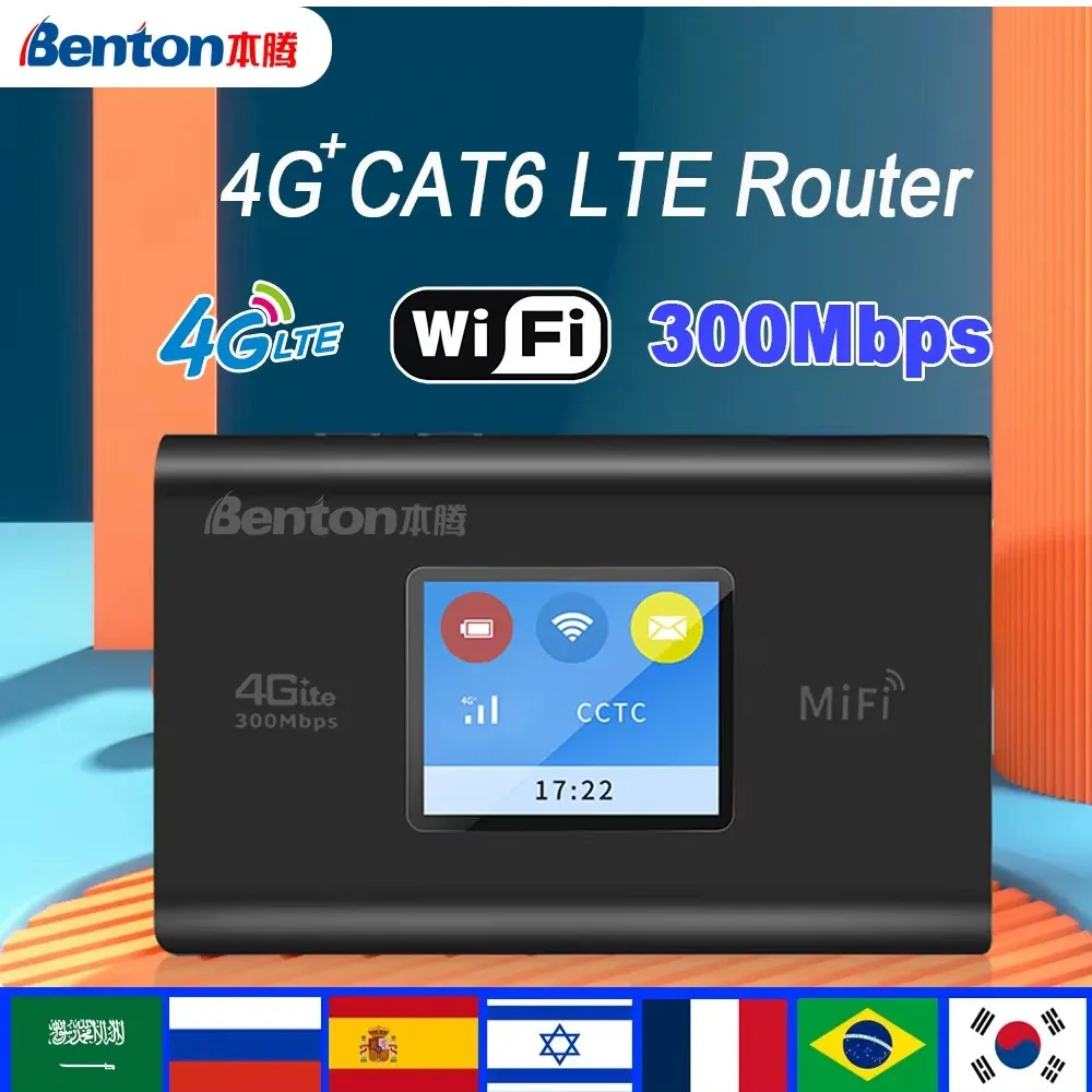 Benton CAT6 4G LTE MiFi Router 300Mbps High Speed... From Ping04, $52. ...