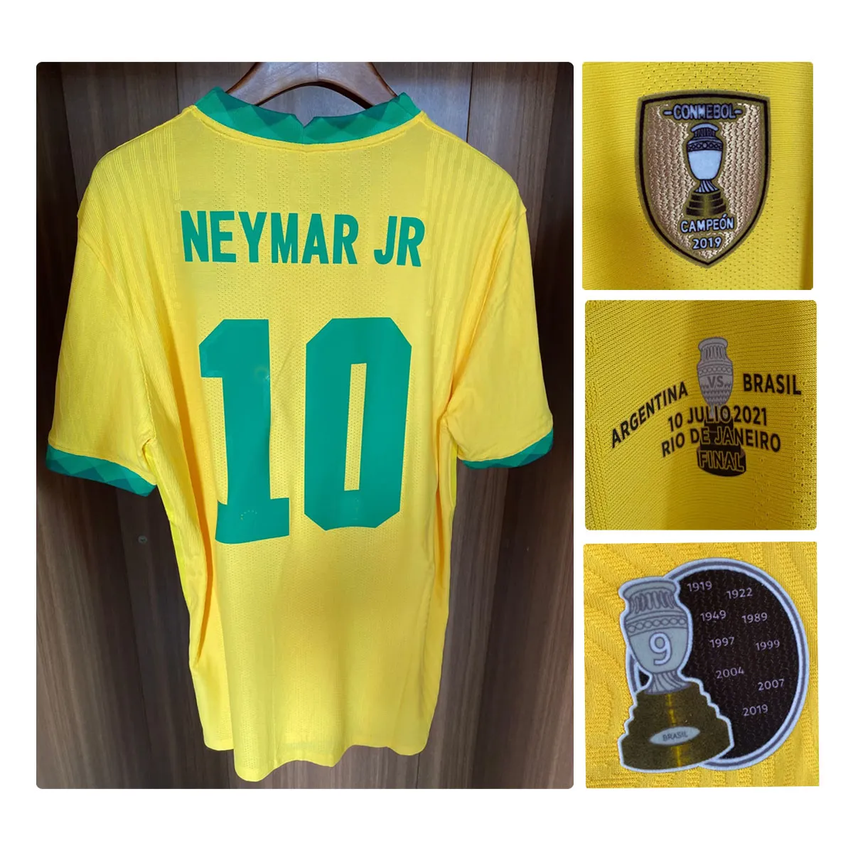 Save Big on Bulk Official Neymar Jersey 2019 Copa America Final Jersey  NeymarJR Maillot Player Issue Maglia Da Calcio Sports Soccer Jerseys Best 