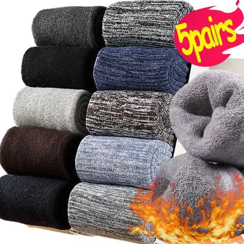 3 Pairs Men's Heavy Duty Winter Thermal Wool Work Crew Socks – Warm, Breathable, Size 6-12