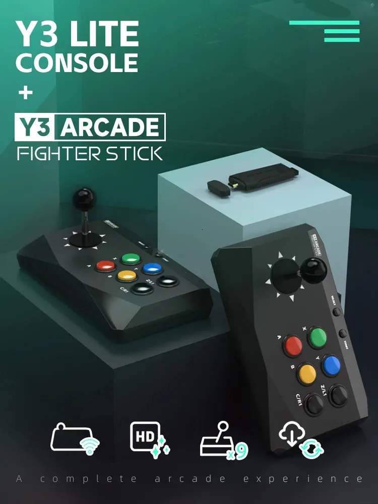 Console Arcade Rétro 4K 128 Go - 20 000 Jeux Intégrés - Deux Manettes Sans Fil - Idéale Pour Famille Et Soirées