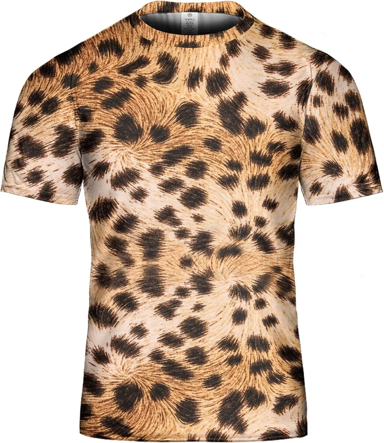 Mens T Shirt Mens T Shirt With Vintage Plaid Tie Dye Leopard Mens T Shirt Mens T Shirt With Vintage Plaid Tie Dye Leopard