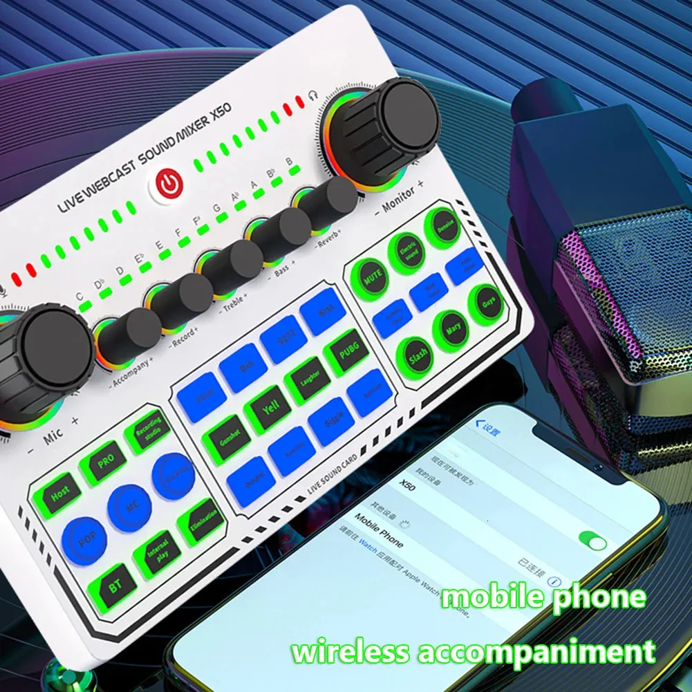 Scheda Audio Live F998 - Mixer DJ Con Effetti Vocali E Bluetooth