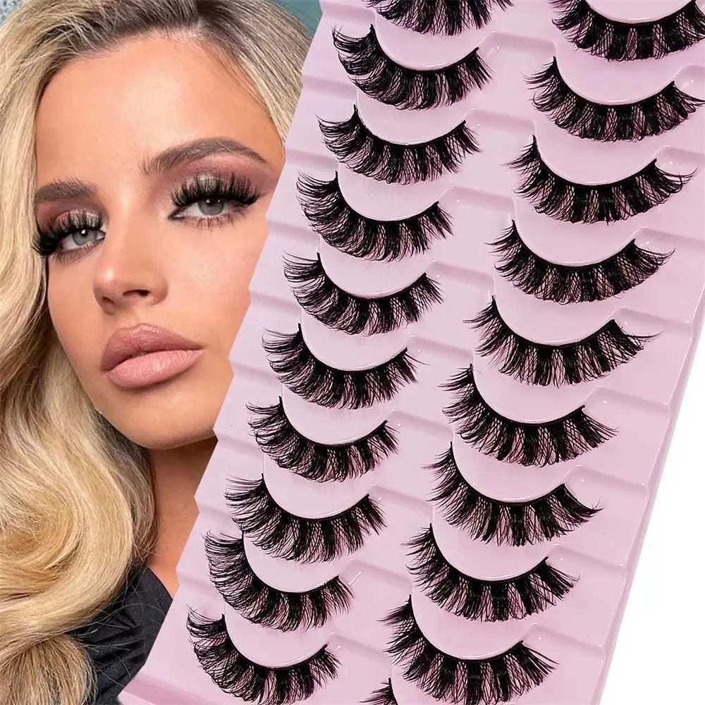 DD Curl Russian Strip Lashes: Fluffy Volume False Eyelashes - Dramatic ...