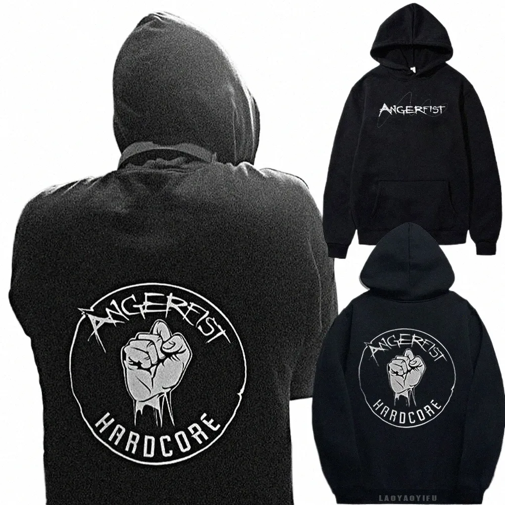 Angerfist Hardcore Techno Hoodie Gabber Music Sweatshirt for Men Women  Autumn Fashion, Dutch Gabber Style