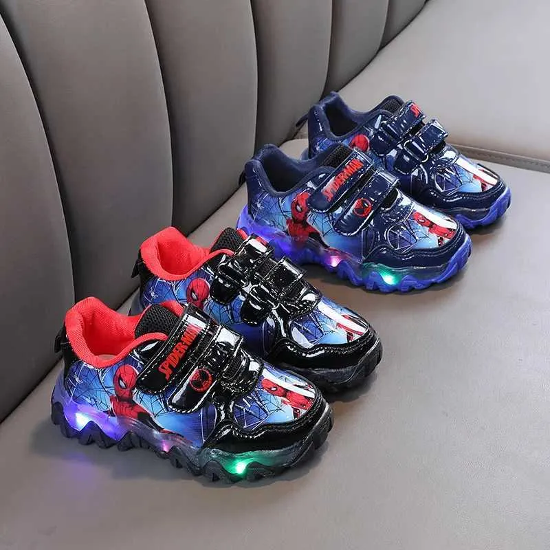 Sneakers Athlétiques Des Garçons: Carton De Dessin Animé En Cuir