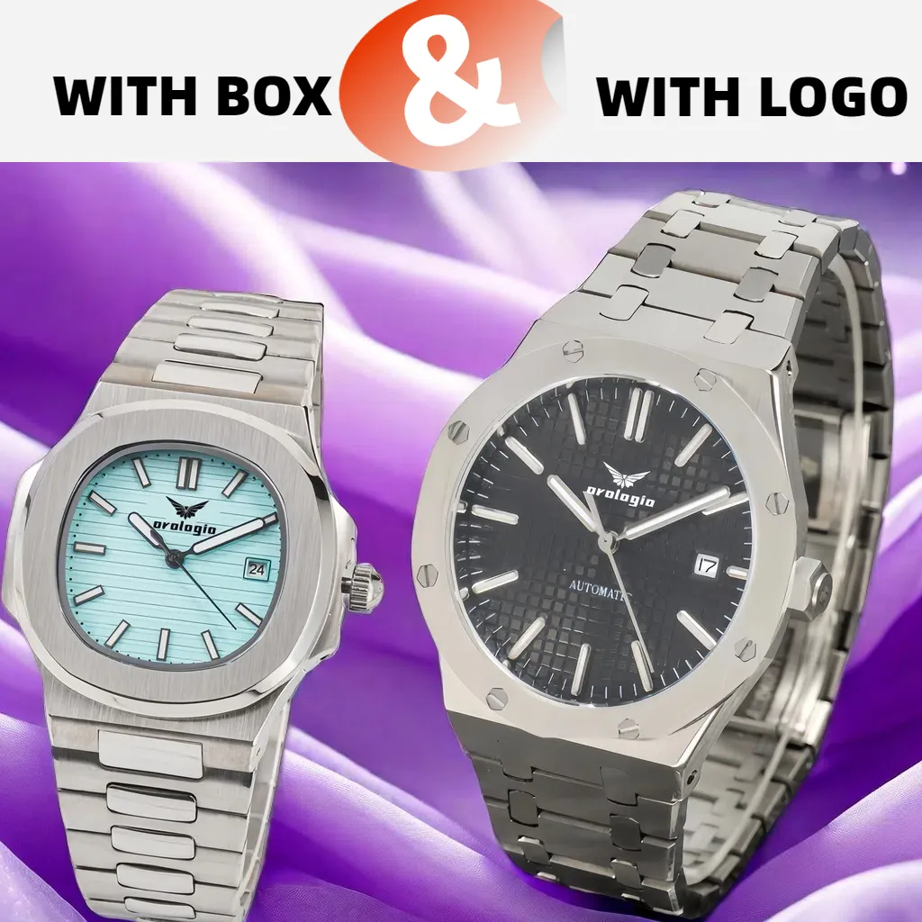 Men's Stainless Steel, Luminous 5ATM Waterproof Automatic, Mechanical Watch
