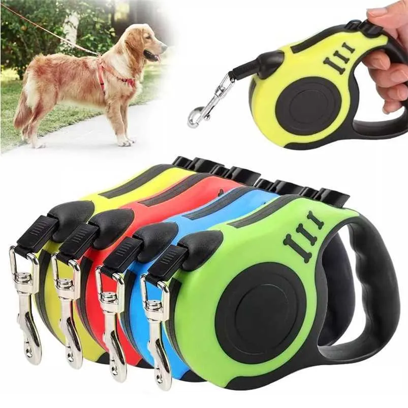Photo inspiration: Visual Reference: Strong Retractable Dog Leash 3M 5M Nylon Lead For Outdoor