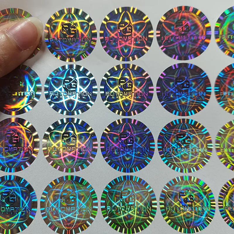 Wholesale Waterproof Custom Logo Embossed 3D Hologram Sticker With Self