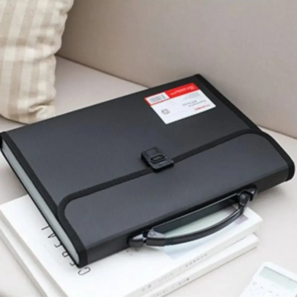 3 Simple 13 Pocket Hand Held Expanding File Briefcases Document Bag ...