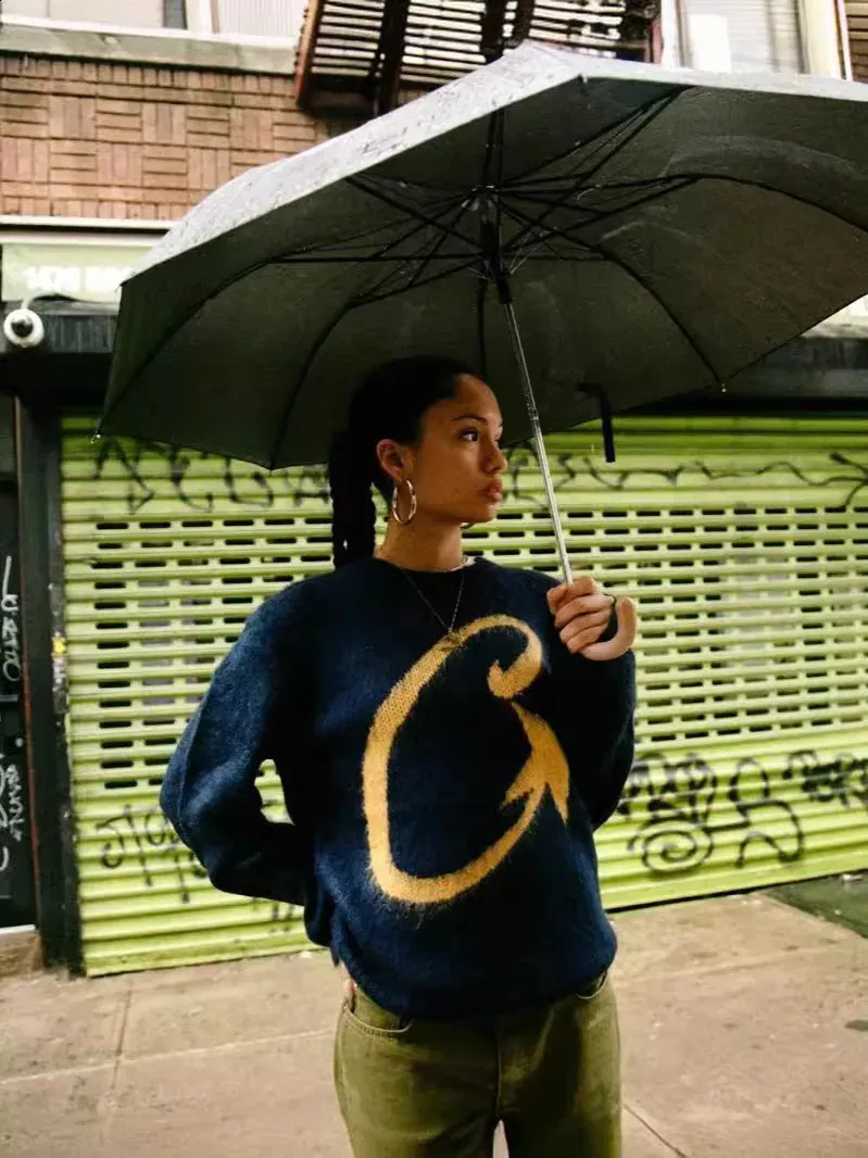 Y2K Knitted Pullover Sweaters Loose Harajuku... From Hu04, $19.86 ...