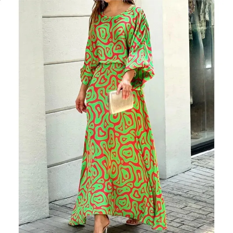 Women's Floral Print Vacation Maxi Set with Half Sleeve Top and Big Swing Hem printed Maxi skirt Women's Floral Print Vacation Maxi Set with Half Sleeve Top and Big Swing Hem printed Maxi skirt