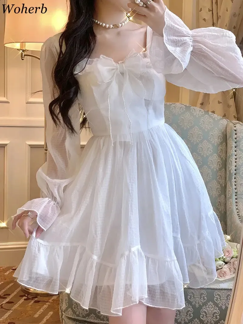 white fairy dress long sleeve Fairy Awakening: Edward's Fantasy Fairy Flowing Pocket Dress
