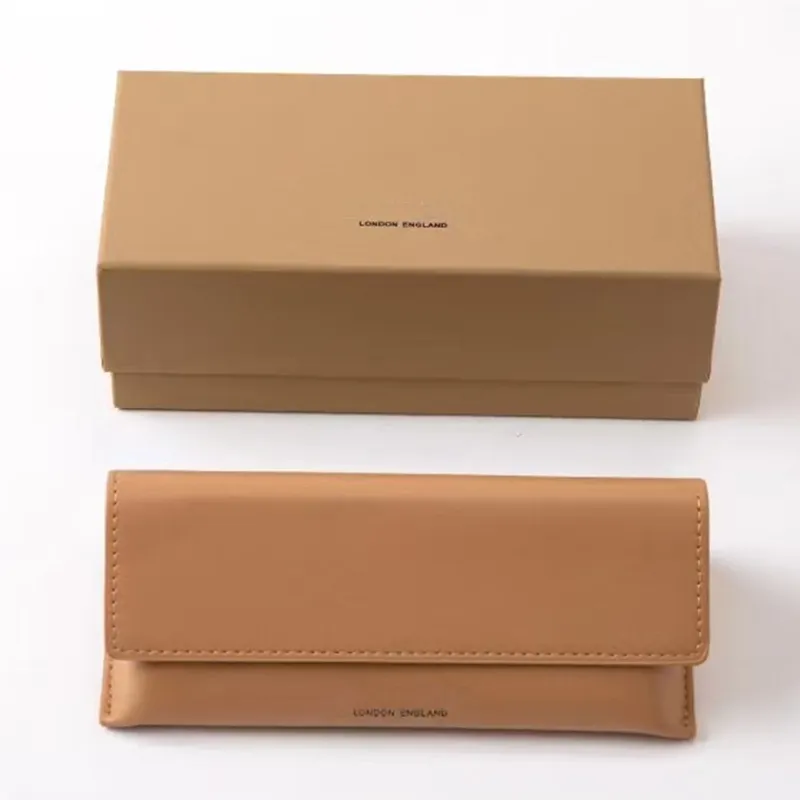 Luxury Des British sunglasses case full-set sun glasses PU leather packing spectacles box cloth bag statements logo for all kinds of bran log eyewear goggles storage