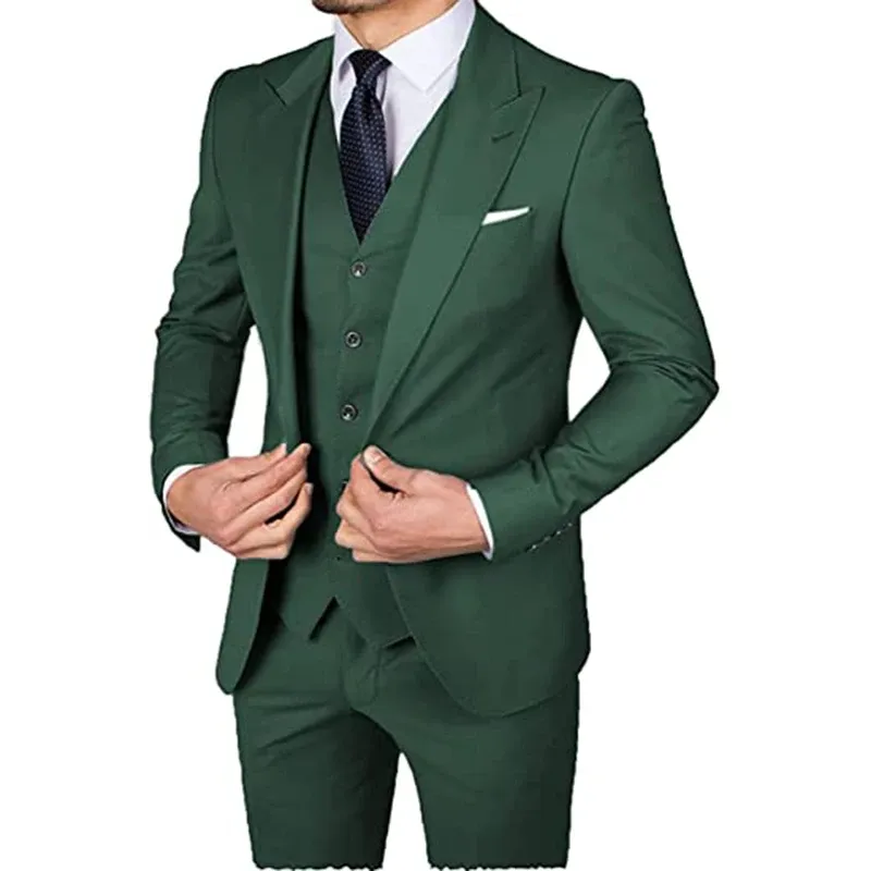 Italian Suit For Men Slim Fit Tuxedo, Wedding, Business, Formal