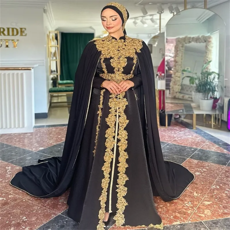 white christmas dresses Red Embellished Top Detail Islamic Long Evening Dresses Long Sleeve Ottoman Caftan 40 main image 0