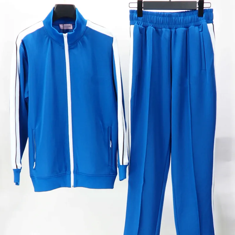 Unisex Cotton Palms Angels Tracksuit With Trendy Black And White Stripes Casual Sports Pants For Men Loose Fit With Sweat Absorption From Jamees 14.92 DHgate.Com