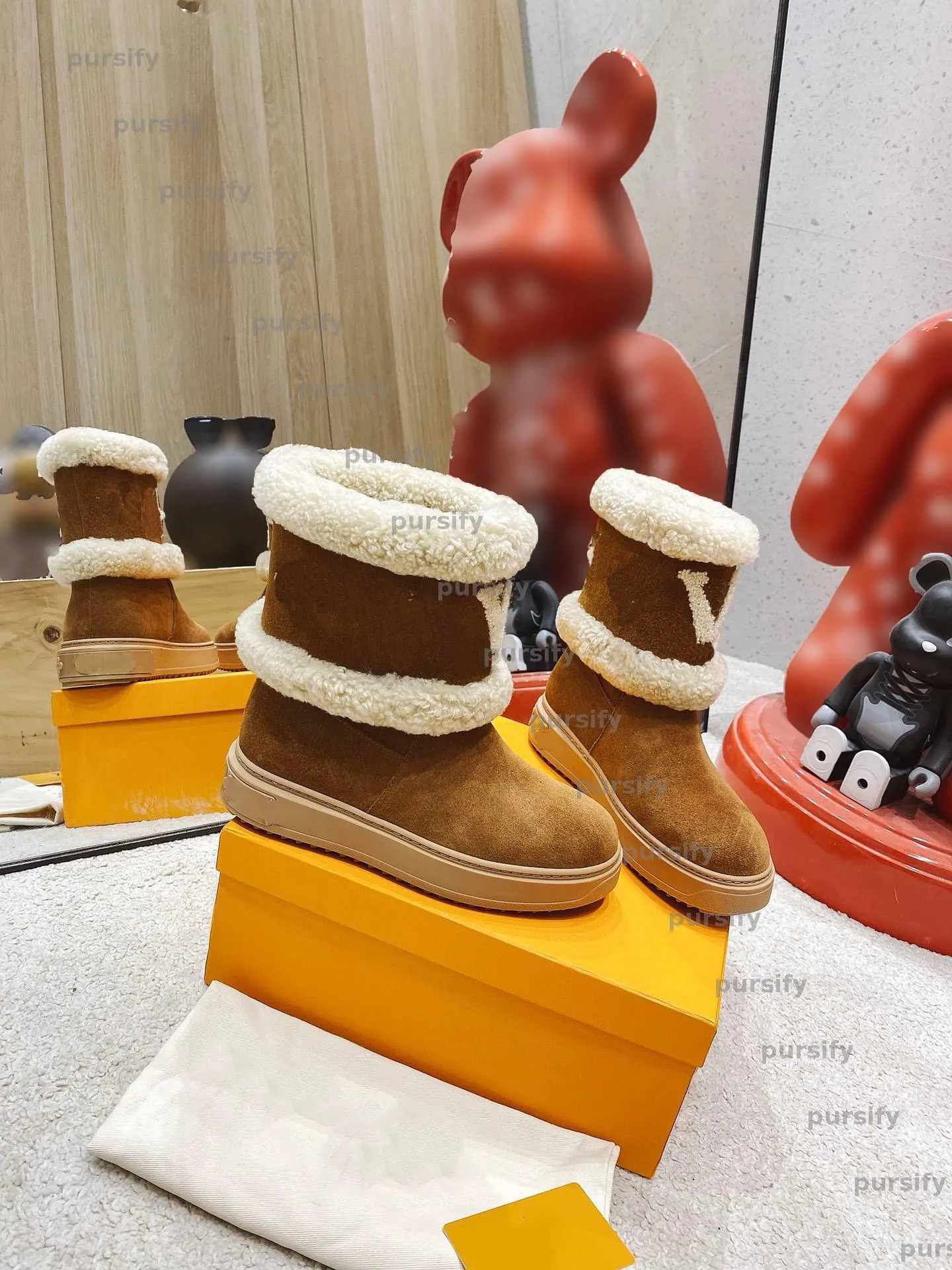 Cold Weather Dressy Snow Boots Women Women's High Snow Boots Plush