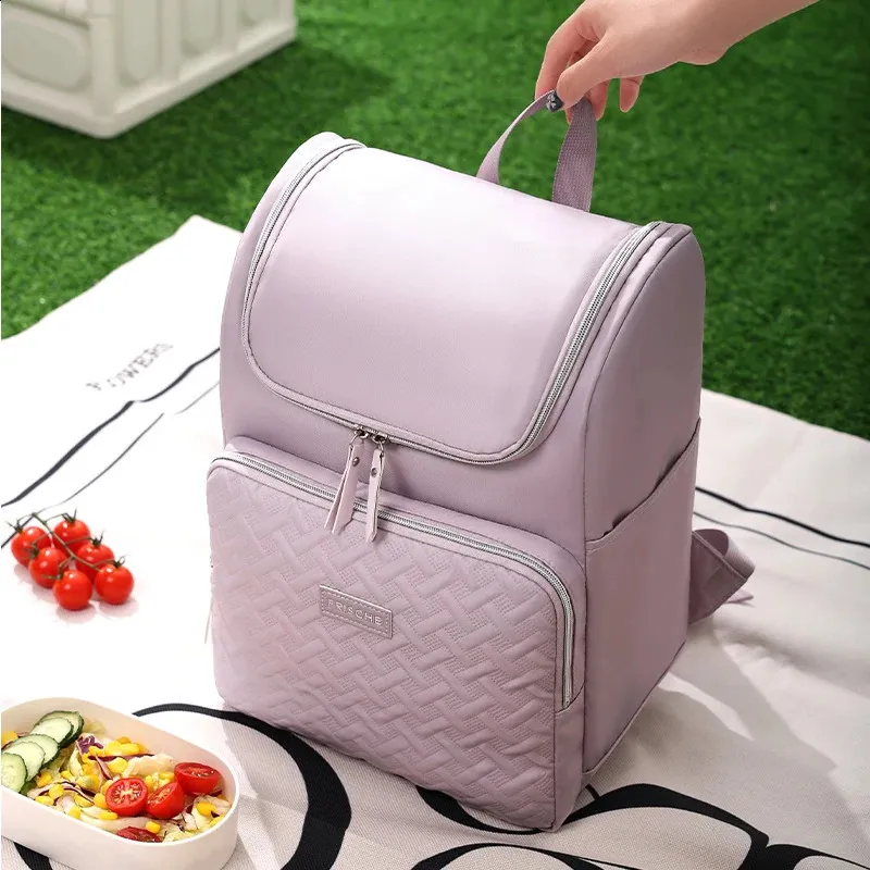 Save Big on Bulk Portable Insulated Lunch Box Insulated Backpack With Lunch  Compartment: Portable Lunch Cooler Backpack, Waterproof Reusable For