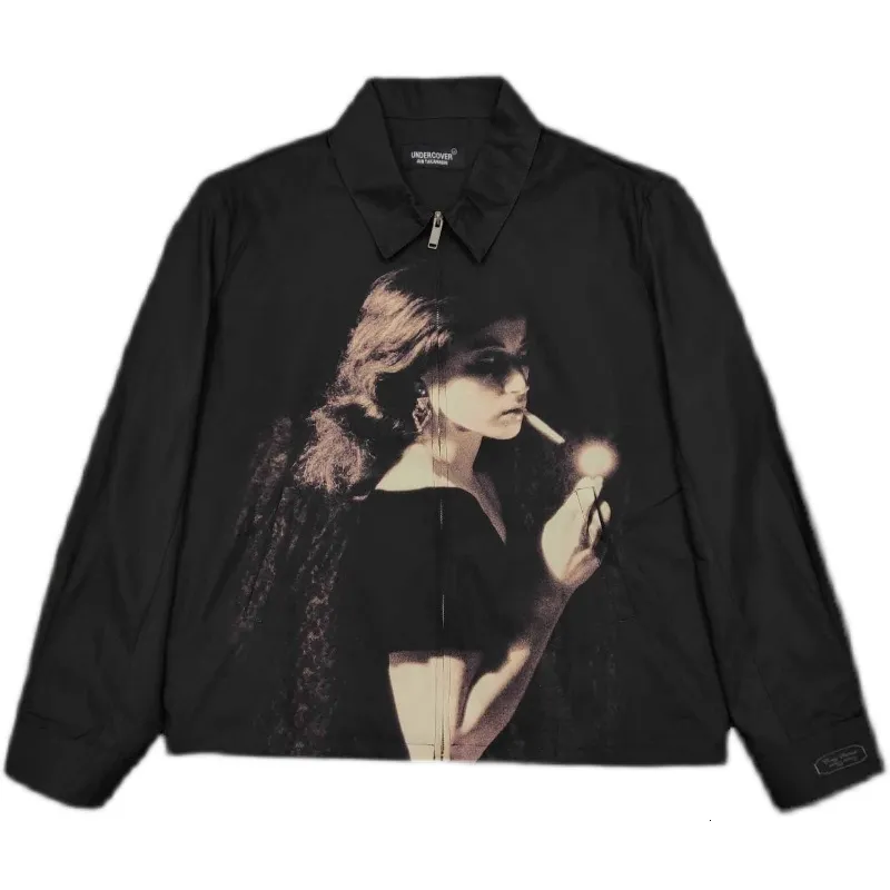 ジャケット・アウター UNDERCOVER cindy sherman printed zip-up Cindy Sherman Printed Mens Zip Up Sleeve America Chavez