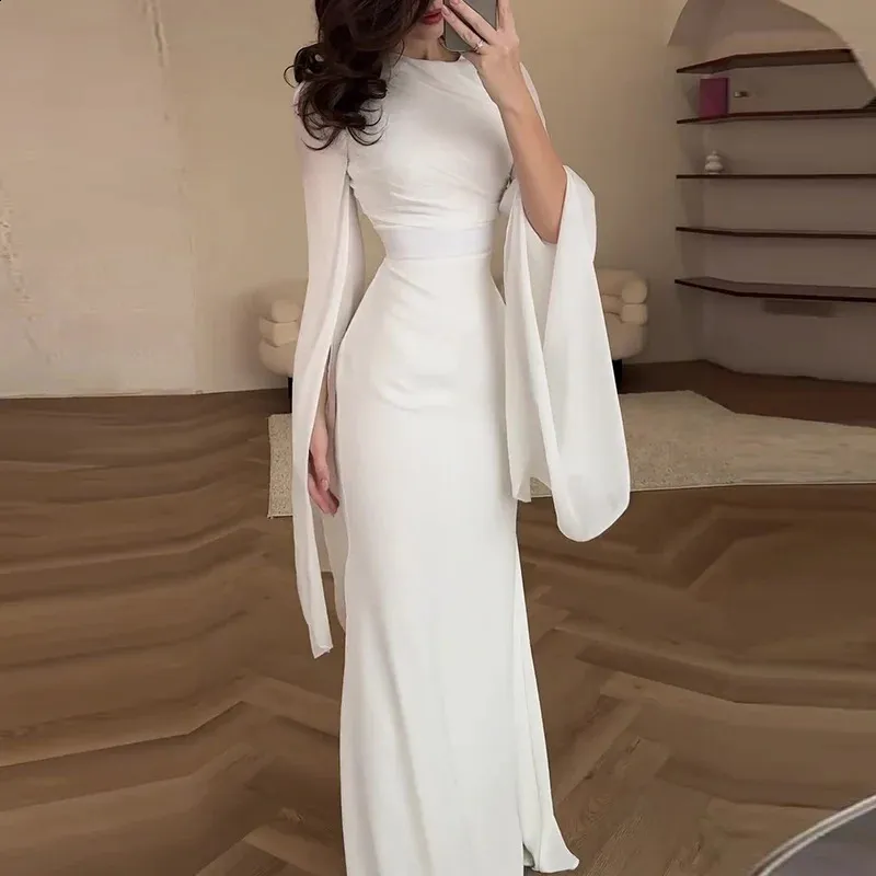 batwing formal dress Batwing Sleeve Glam Dress