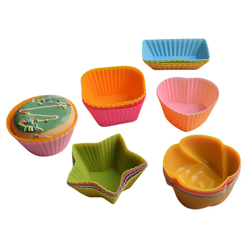 HW0364 Silicone Cake Molds   Round, Heart, Rose... 