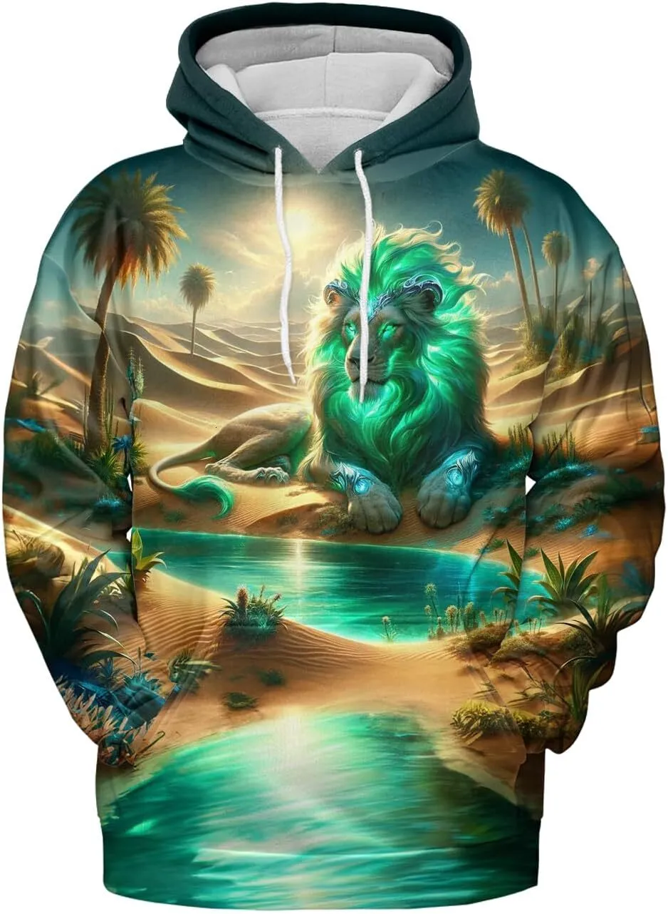Save Big on Bulk 3d Lion Printed Hoodie Lion 3D Print Hoodie Men's  Women's Casual Pullover Sweatshirt, Zodiac Leo Design, Wildlife Graphic  Best