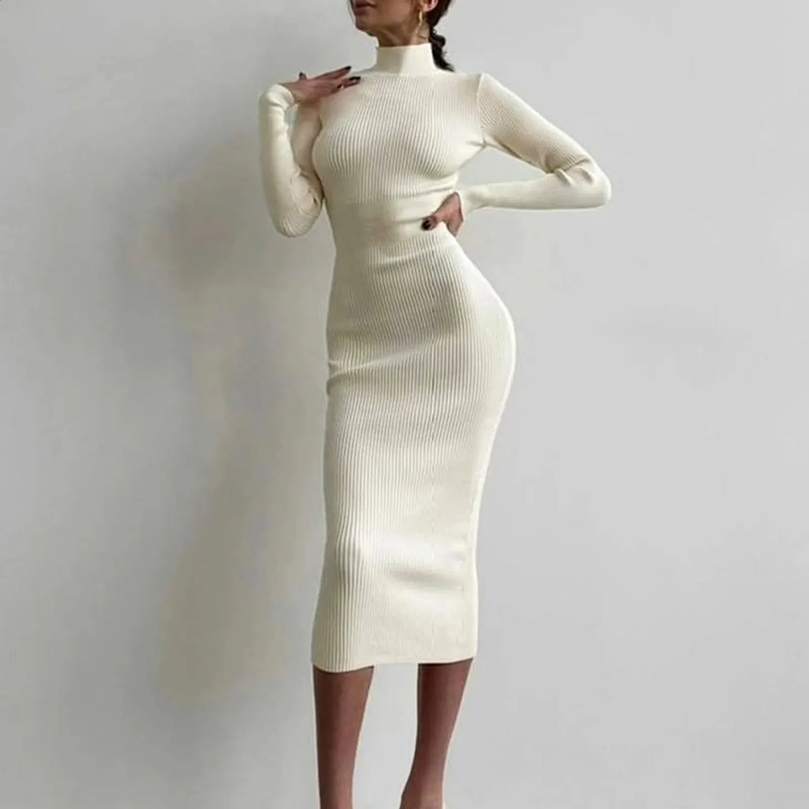 chinese dress ladies Halle Mermaid Sweater Dress – MyCheriEssentiel main image 0