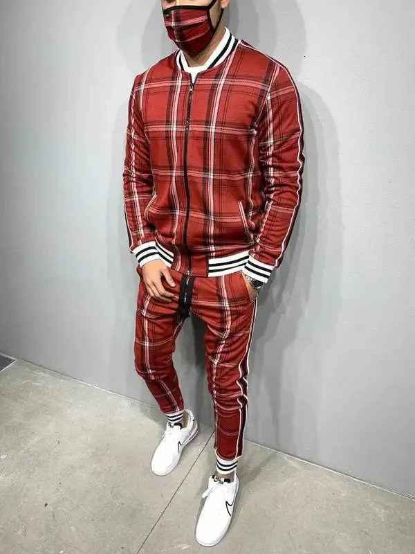 Trendy Brand Sp5der Printed 2 Pcs Tracksuits For Men And