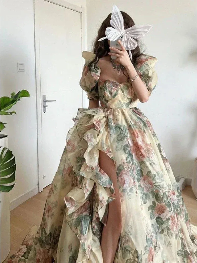 white christmas dresses Kearny Ruffle Maxi Dress main image 1