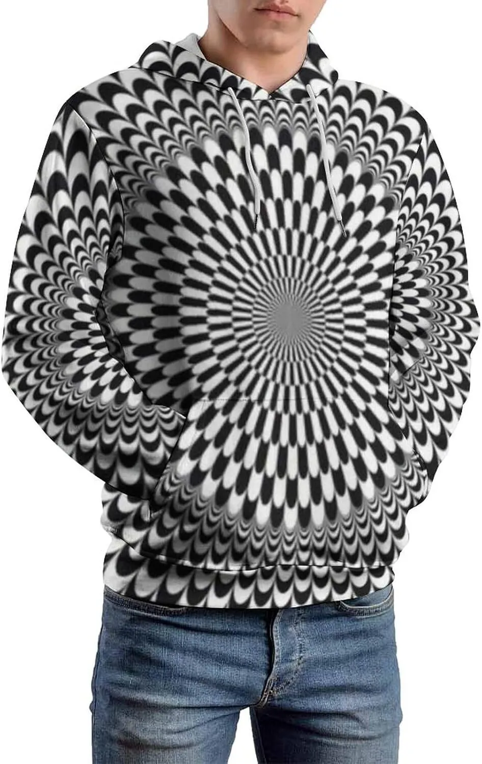 Save Big on Bulk Mens Trippy Hoodie Trippy Optical Illusion Hoodie  Psychedelic Pullover Sweatshirt For Men Women Focus Drawing Graphic Long  Sleeve