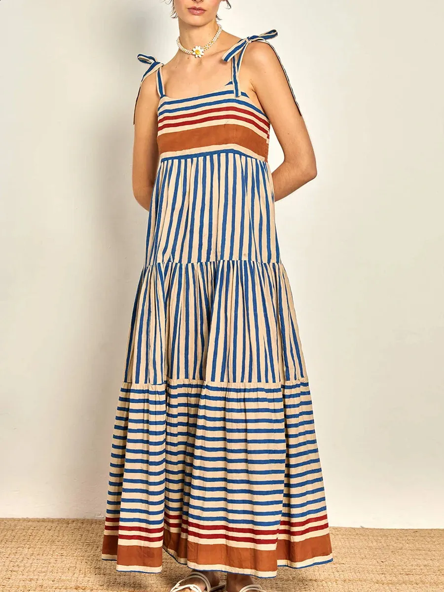 strapless open back dress NOVA Baby Blue Puff Sleeve Flowy Open Back Maxi Dress – Matea Designs main image 0