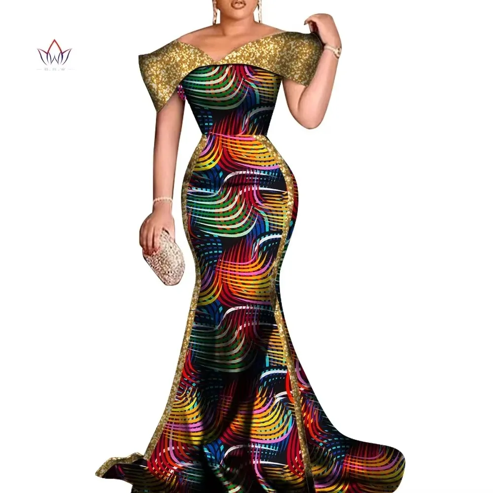 african print formal dress Lenia African Print Shirt Dress (Orange)