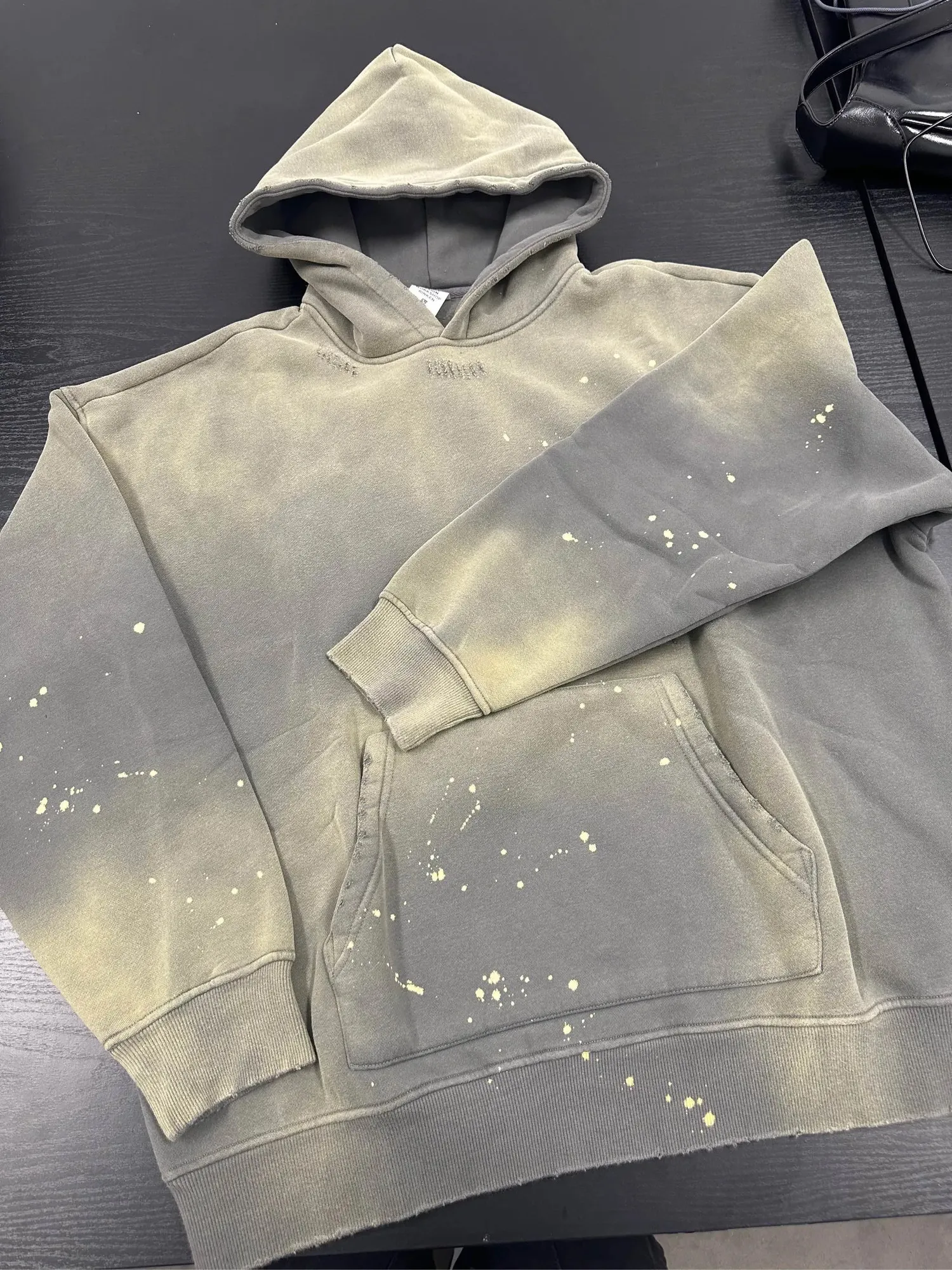 Vintage Acid Washed Hoodie Distresses Pullover Oversized Causal