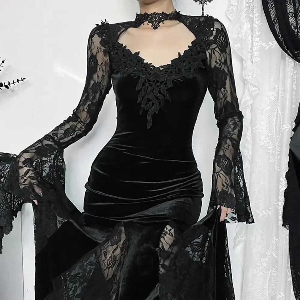 Gothic Lace Dress: Long Sleeve High Waist Sexy Club & Party Dress - Shop  Now! from Dhgate Urban Sexy Dresses - price 59.08