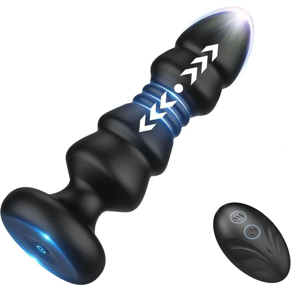 Thrusting Anal Plugs Remote Control Vibrating Butt... From Indulgeinanight,  $12.07