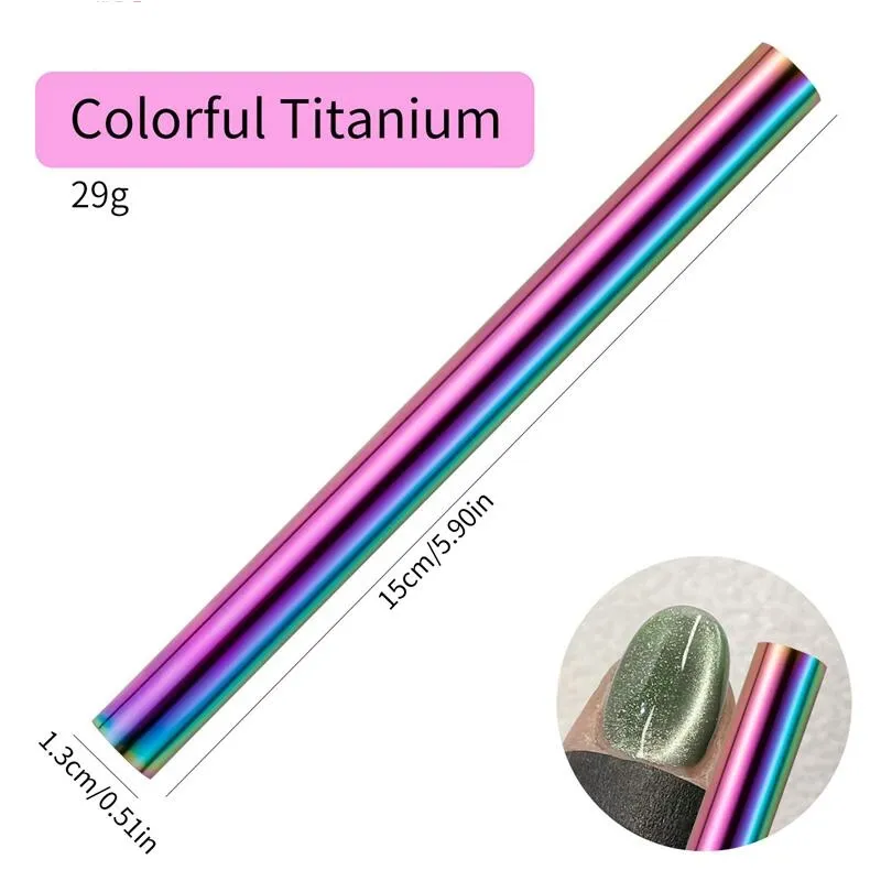 3D Katzenauge Magnet Set Für Nägel – 4 Verschiedene Magnetstifte Für Cat-Eye-Effekt – Einfache Anwendung Mit UV-Gellack
