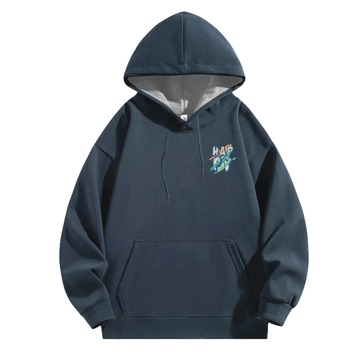 Mens Skull Hoodie Casual Long Sleeve Fleece Hoodie With Cool - Main Image