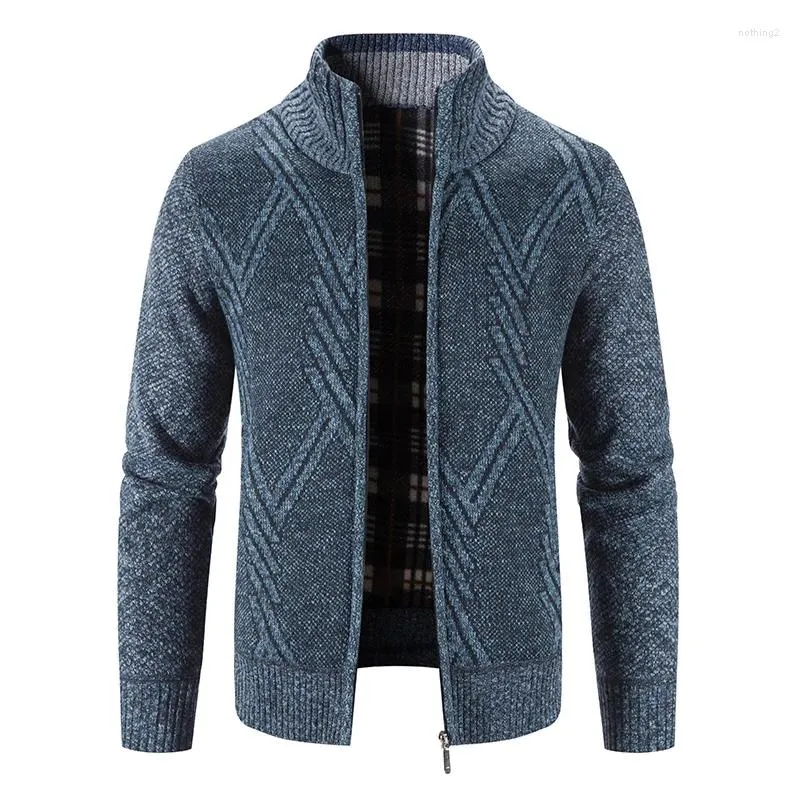 Mens Sweaters Classic Sweater Coat Casual Turn Down Cardigan