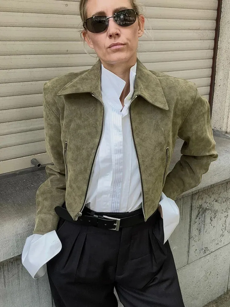 Giacca Verde Militare Abbigliamento Donna Stile Militare Giacca