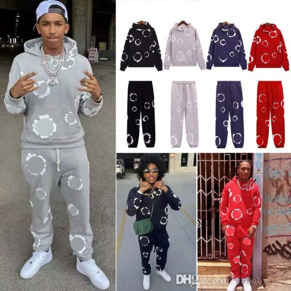Designer Tracksuit Men Sportswear Casual Sweatsuit Two Piece Set Printed Long Sleeve Fleece Hooed Hoodie Short Sleeve T shirt And Shorts Pants Sets