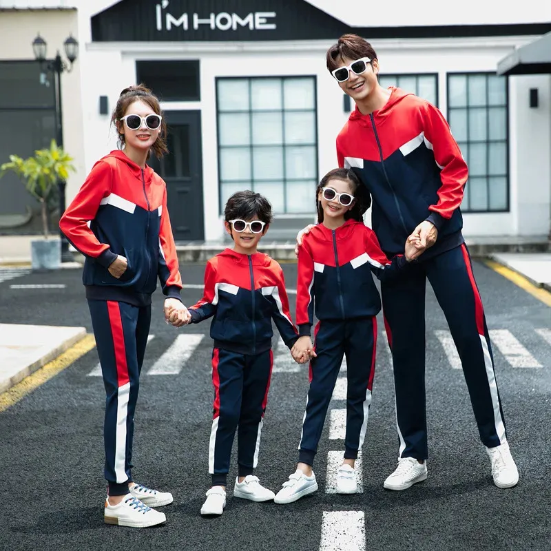 Family Matching Clothing Autumn Winter Mom Daughter Dad Son Adult