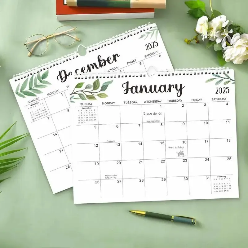 Wholesale 2025 2026 Wall Blank Monthly Calendar Printable 14.7x11.5