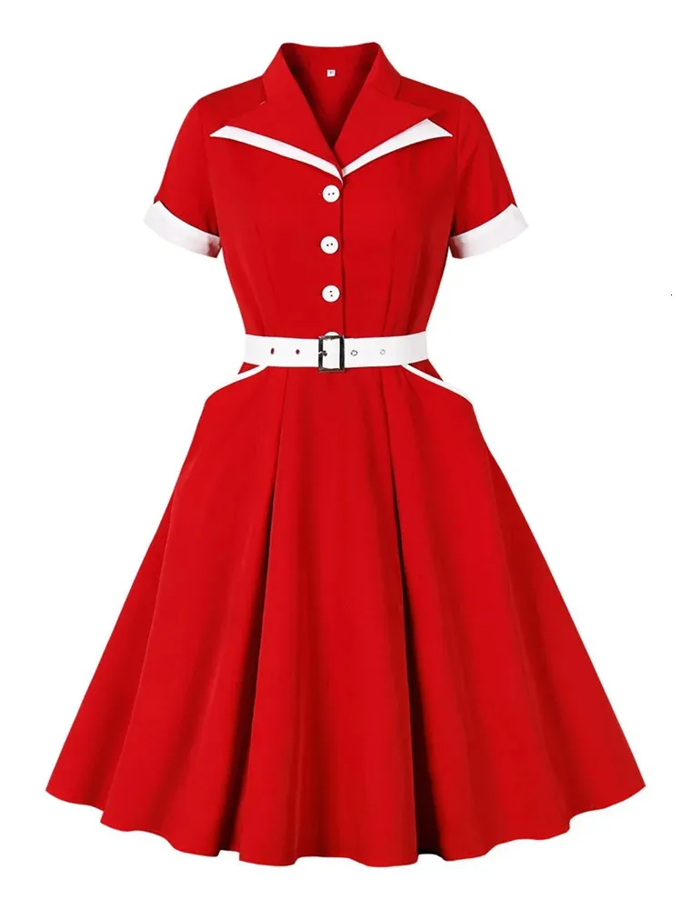 white christmas dresses 1950s LANZ Floral Cotton Button Back Dress main image 1